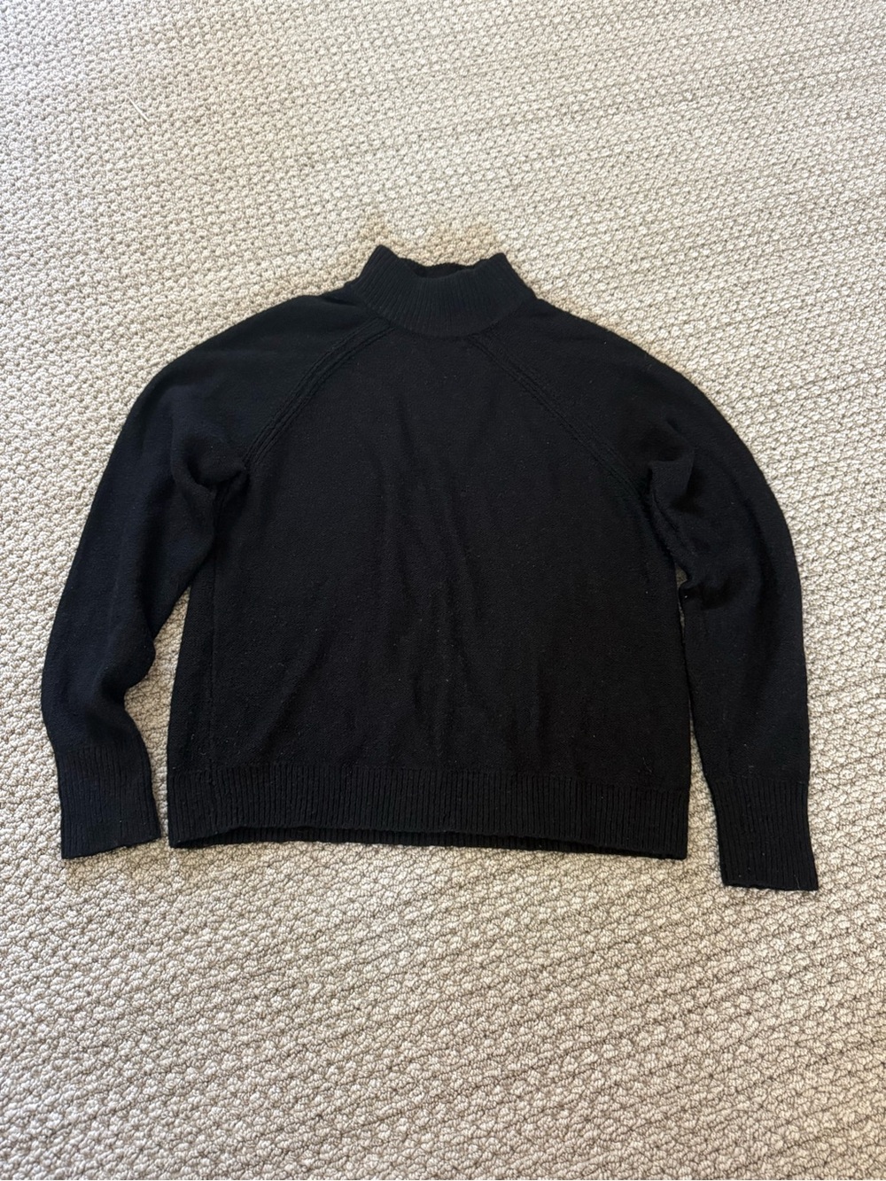 Abercrombie & Fitch Black Mock Neck Sweater